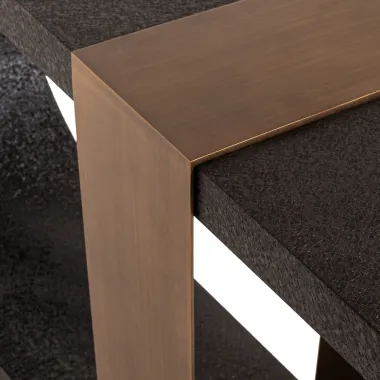 Konsola BAZEL czarno złota 130 x 85 x 40cm / 3520