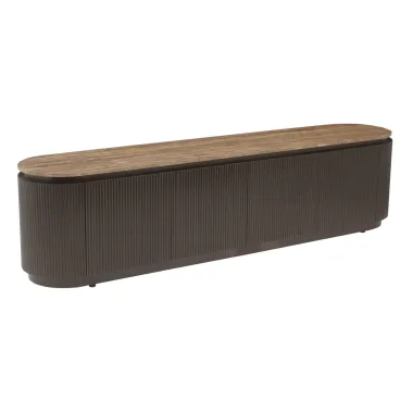 Szafka RTV RUSSO 4 drzwiowa brązowa 200 x 50 x 40cm / 6903