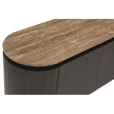 Szafka RTV RUSSO 4 drzwiowa brązowa 200 x 50 x 40cm / 6903