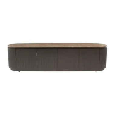 Szafka RTV RUSSO 4 drzwiowa brązowa 200 x 50 x 40cm / 6903