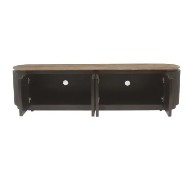 Szafka RTV RUSSO 4 drzwiowa brązowa 200 x 50 x 40cm / 6903