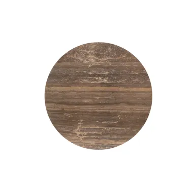 RUSSO Stół do jadalni brązowy Ø 140 x 76cm / 6905