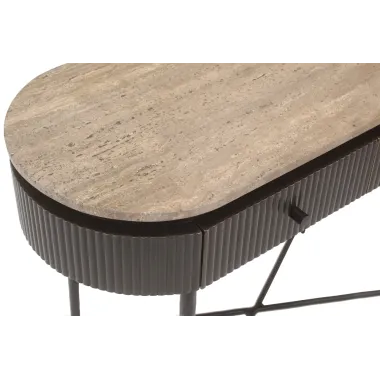 RUSSO Konsola brązowa 100 x 76 x 40cm / 6900