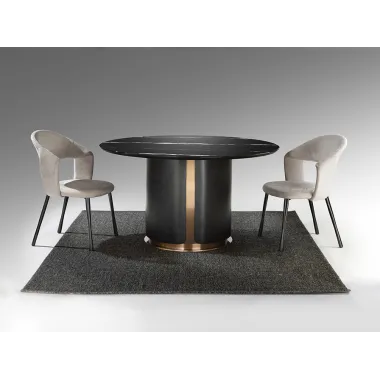 ZOLO Stół do jadalni marmurowy blat Ø 135 x 74 cm / 567091