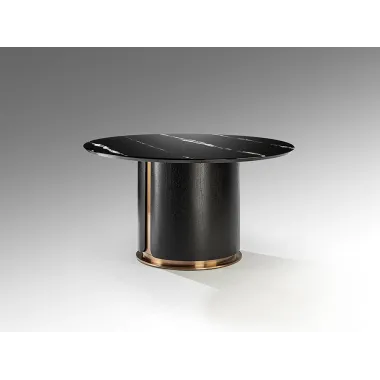 ZOLO Stół do jadalni marmurowy blat Ø 135 x 74 cm / 567091