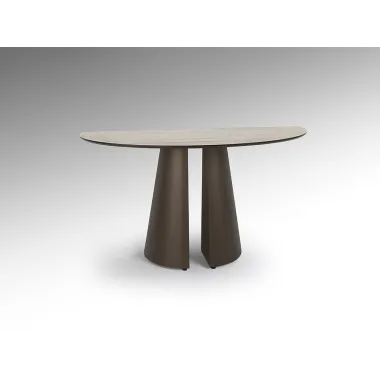 SAMARA Konsola brązowy trawertyt 130 x 78cm / 498920