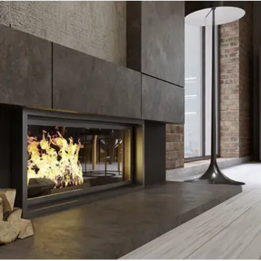 LUPO S LOFT Kominek wolnostojący jednostronny czarny 6,5 kW / LUPO S LOFT