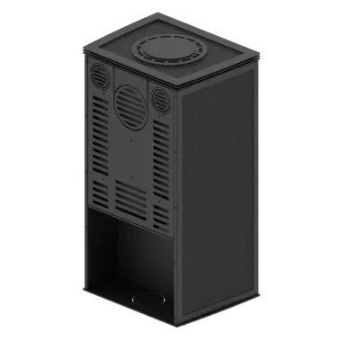 LUPO S LOFT Kominek wolnostojący jednostronny (czarny akuceram) 6,5 kW / LUPO S LOFT/BB