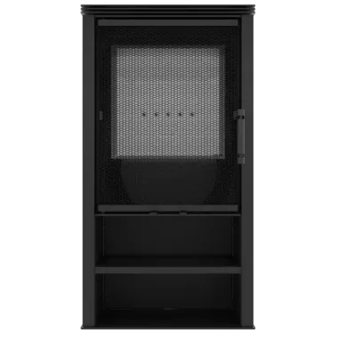 LUPO S Kominek wolnostojący jednostronny czarny 6,5 kW / LUPO S