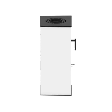 LUPO S Kominek wolnostojący jednostronny (białe panele boczne) 6,5 kW / LUPO S-W