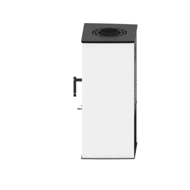 LUPO S Kominek wolnostojący jednostronny (białe panele boczne) 6,5 kW / LUPO S-W