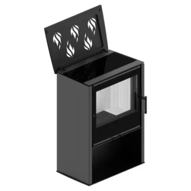 LUPO M Kominek wolnostojący z płyta grzewczą 8,7 kW / LUPO M-CP