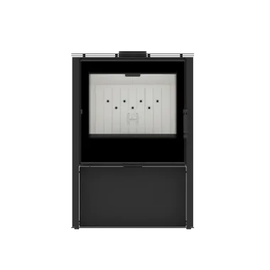 LUPO M Kominek wolnostojący (białe panele boczne) 8,7 kW / LUPO M-W