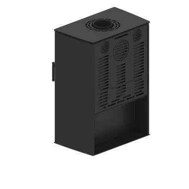 LUPO M Kominek wolnostojący (białe panele boczne) 8,7 kW / LUPO M-W