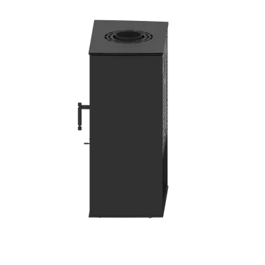 LUPO M Kominek wolnostojący (białe panele boczne) 8,7 kW / LUPO M-W