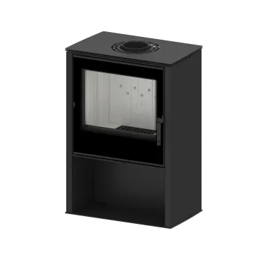 LUPO M Kominek wolnostojący (białe panele boczne) 8,7 kW / LUPO M-W