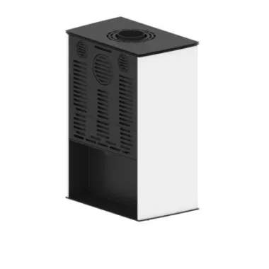 LUPO M Kominek wolnostojący (białe panele boczne) 8,7 kW / LUPO M-W