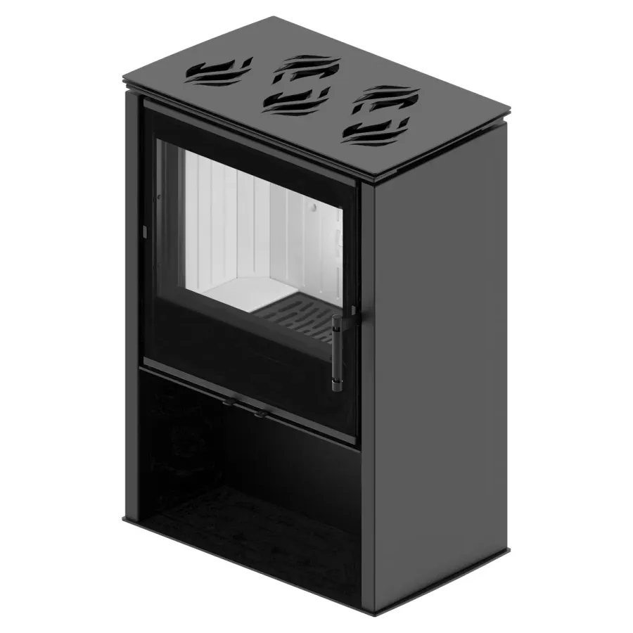 LUPO M Kominek wolnostojący z płyta grzewczą 8,7 kW / LUPO M-CP