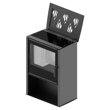 LUPO M Kominek wolnostojący z płyta grzewczą 8,7 kW / LUPO M-CP