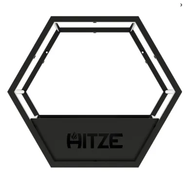 Hitze Stojak na drewno wiszący (logo Hitze) / HEXAGON HITZE