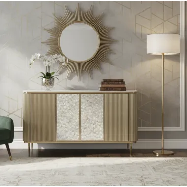 Livin Hill STILIG ST909 Komoda perłowe złoto 160 x 90 x 40cm / ST909