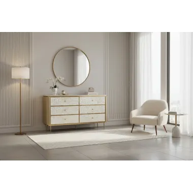 Livin Hill STILIG ST910 Komoda perłowe złoto 160 x 90 x 40cm / ST910