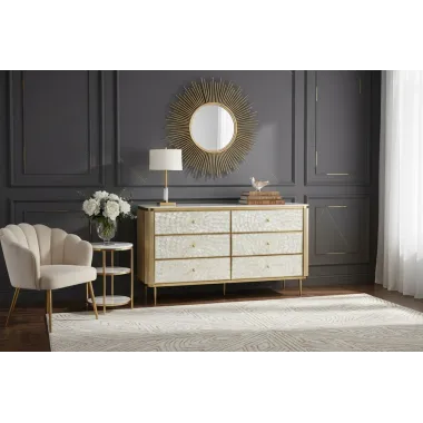 Livin Hill STILIG ST910 Komoda perłowe złoto 160 x 90 x 40cm / ST910