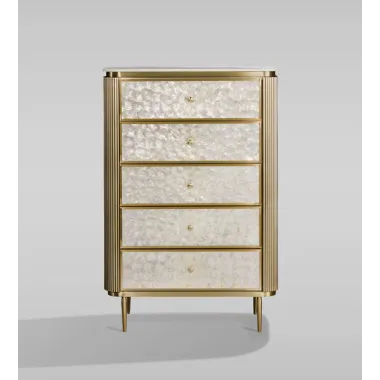 Livin Hill STILIG ST911 Komoda perłowe złoto 80 x 120 x 40cm / ST911