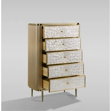 Livin Hill STILIG ST911 Komoda perłowe złoto 80 x 120 x 40cm / ST911