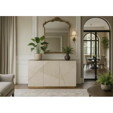 Livin Hill Stilig ST801 Komoda szampańskie złoto 3D 150 x 86 x 40cm