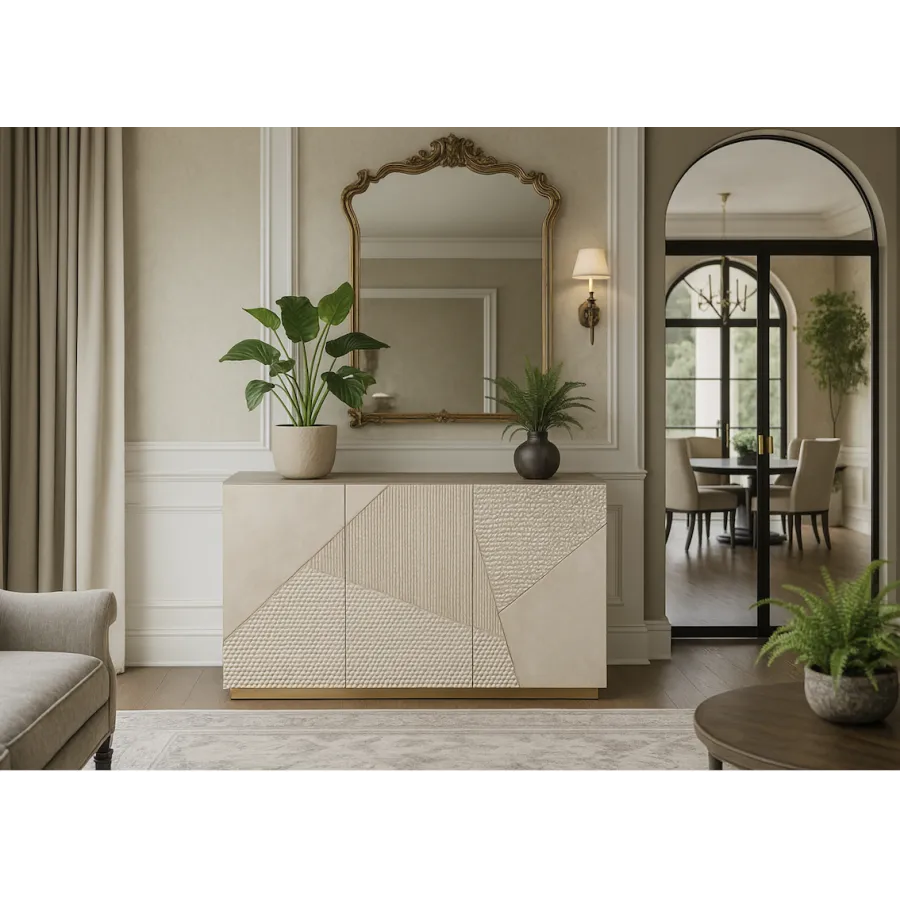 Livin Hill Stilig ST801 Komoda szampańskie złoto 3D 150 x 86 x 40cm