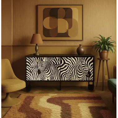 Livin Hill Stilig ST011 Komoda czarno biała MDF 183 x 90 x 40cm