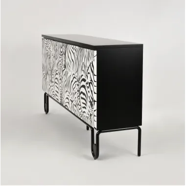 Livin Hill Stilig ST011 Komoda czarno biała MDF 183 x 90 x 40cm