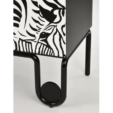 Livin Hill Stilig ST011 Komoda czarno biała MDF 183 x 90 x 40cm