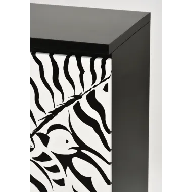 Livin Hill Stilig ST011 Komoda czarno biała MDF 183 x 90 x 40cm