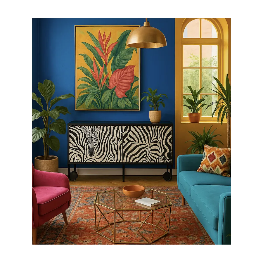 Livin Hill Stilig ST011 Komoda czarno biała MDF 183 x 90 x 40cm