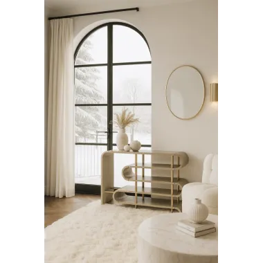 Livin Hill Stilig ST962 Konsola MDF złota rama 122 x 81 x 36cm