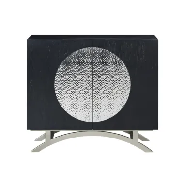 Livin Hill Stilig ST832 Komoda czarna chromowane nogi 100 x 89 x 40cm