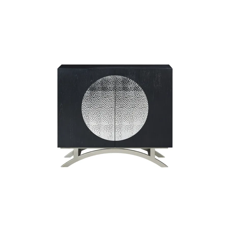 Livin Hill Stilig ST832 Komoda czarna chromowane nogi 100 x 89 x 40cm