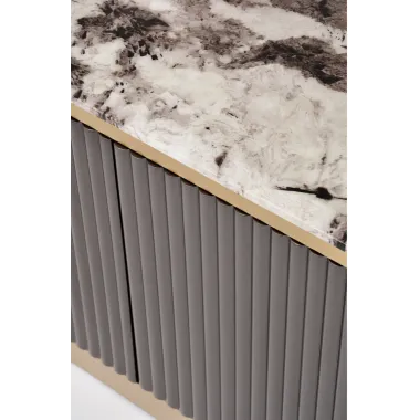 Livin Hill Stilig ST916 Komoda RTV grafitowy marmur MDF 200 x 50 x 40cm