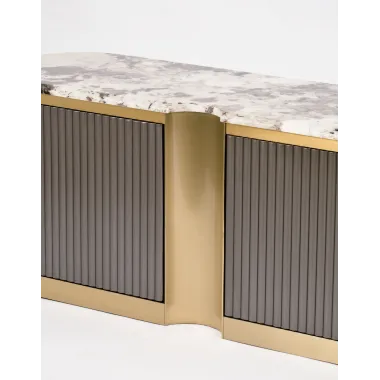 Livin Hill Stilig ST916 Komoda RTV grafitowy marmur MDF 200 x 50 x 40cm