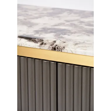 Livin Hill Stilig ST916 Komoda RTV grafitowy marmur MDF 200 x 50 x 40cm