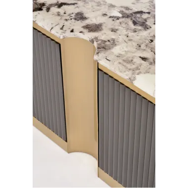 Livin Hill Stilig ST916 Komoda RTV grafitowy marmur MDF 200 x 50 x 40cm