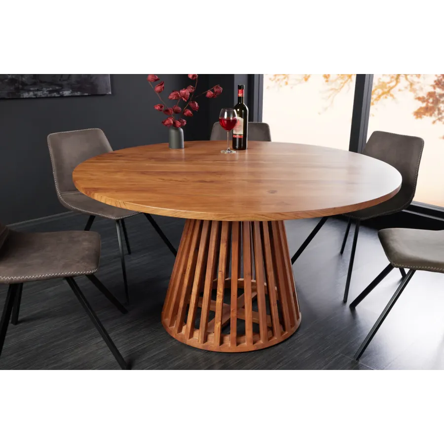 Invicta Stół do jadalni MAISON JADE akacja Ø 120cm / 44819