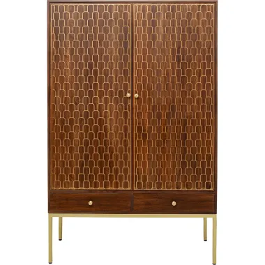 Kare Komoda MUSKAT Brązowa 115 x 180 x 54cm / 84921