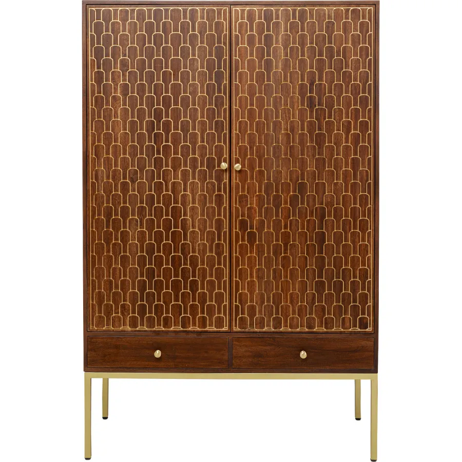 Kare Komoda MUSKAT Brązowa 115 x 180 x 54cm / 84921