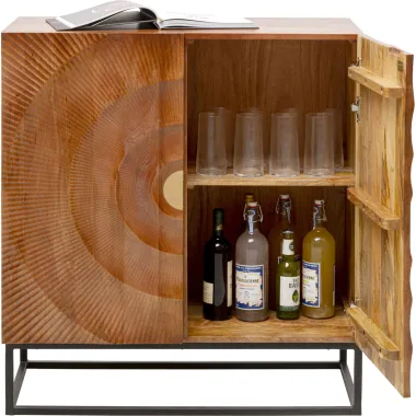 Kare Komoda MADEIRA HELL GOLDEN SUNSET jasnobrązowe mango 100 x 90 x 45cm /  70981