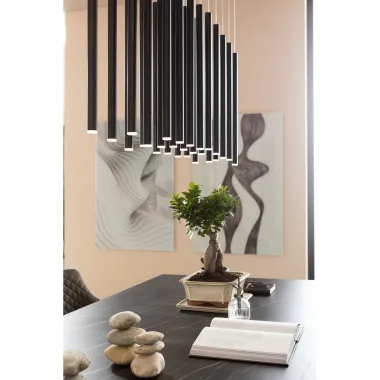 Kare Stół do jadalni GLORIA ceramiczny czarny 200 x 75 x 100cm / 85817