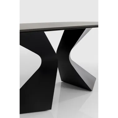 Kare Stół do jadalni GLORIA ceramiczny czarny 200 x 75 x 100cm / 85817