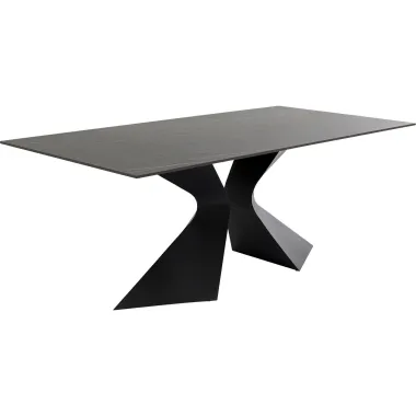 Kare Stół do jadalni GLORIA ceramiczny czarny 200 x 75 x 100cm / 85817
